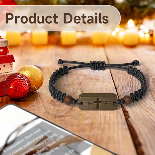 Adjustable Daily Bible Verse Bracelet for Personal Inspiration