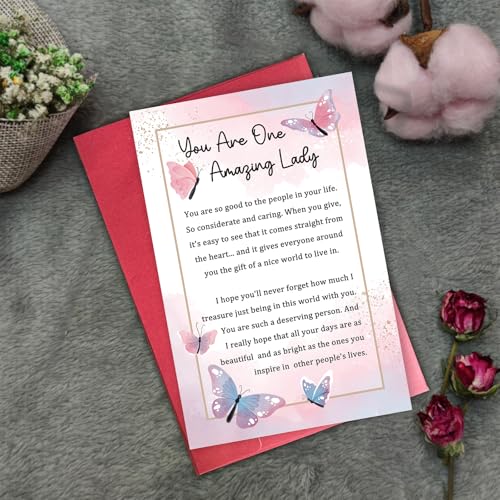 Heartfelt Appreciation Card for Women, Sentimental Birthday Gift for Wife Girlfriend, Friendship Card for Bestie Sister, You Are a Amazing Lady - color: You Are a Amazing Lady