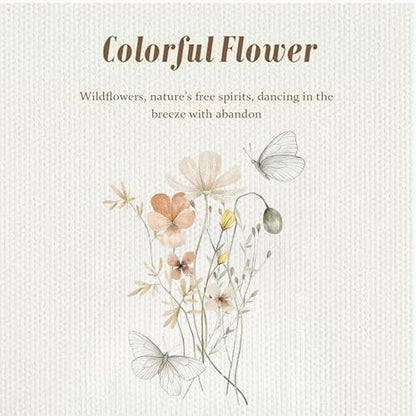 Canvas Tote Bag with Zipper Handles for Women Bridesmaid Birthday Wedding Mother Ladies Shopping Gift Bags - color: Flower-6