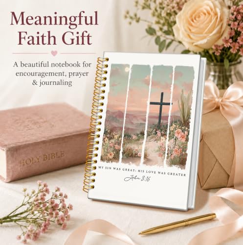 Bible Journal for Women, Christian Gifts for Women - color: Bible Journal for Women-white