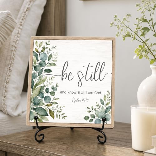 Be Still and Know That I Am God Wood Sign 5.1" Christian Decor(034 - color: Be still5