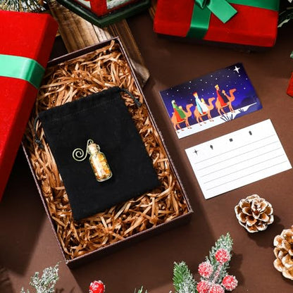 Zhanmai 1 Set Christmas Gold Frankincense and Myrrh Gifts Nativity