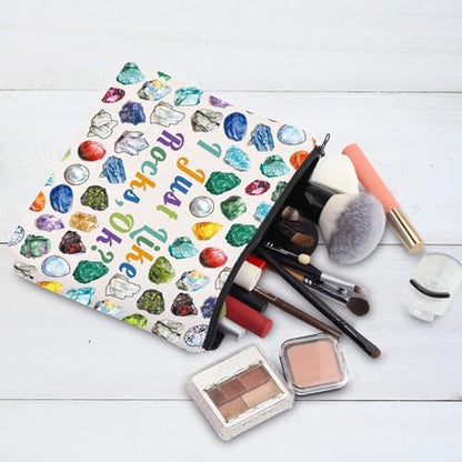 G2TUP Rockhounding Lovers Rock Collectors Tote Bag I Just Really Love Cool Rocks Geology Gifts Rock Hunter Handbag - color: Like Rocks Ok New