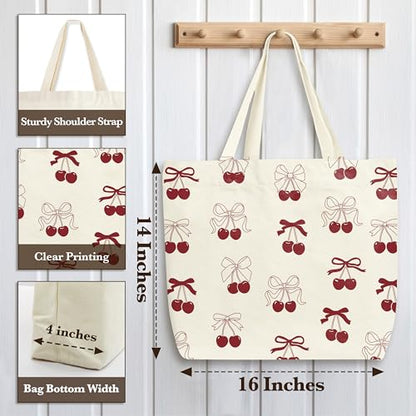 Pink Canvas Bag - style: Cherry