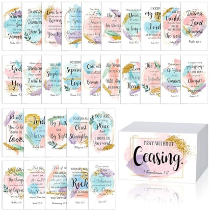 Estune 240 Pcs Bible Verse Cards bulk with Full Scripture, Novel Style - style: Novel Style