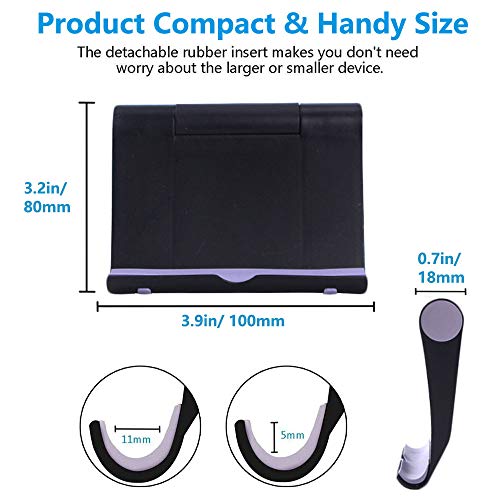 VOVIGGOL Cell Phone Stand for Desk, Foldable Cell Phone Holder Mobile Stand Phone Dock, Adjustable Phone Stand Holder Compatible with iPhone 16 15 14 13 12 11 Pro Max Samsung Huawei