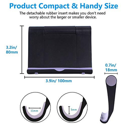 VOVIGGOL Cell Phone Stand for Desk, Foldable Cell Phone Holder Mobile Stand Phone Dock, Adjustable Phone Stand Holder Compatible with iPhone 16 15 14 13 12 11 Pro Max Samsung Huawei
