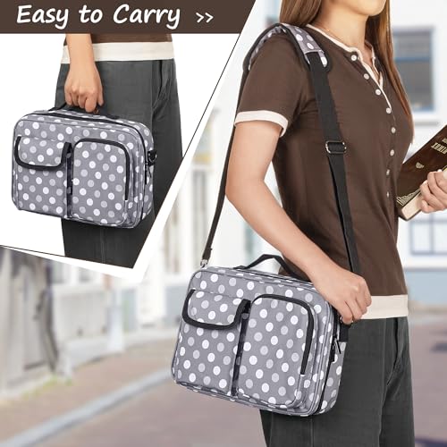 LUXJA Bible Bag with Detachable Pen Holder and Shoulder Strap