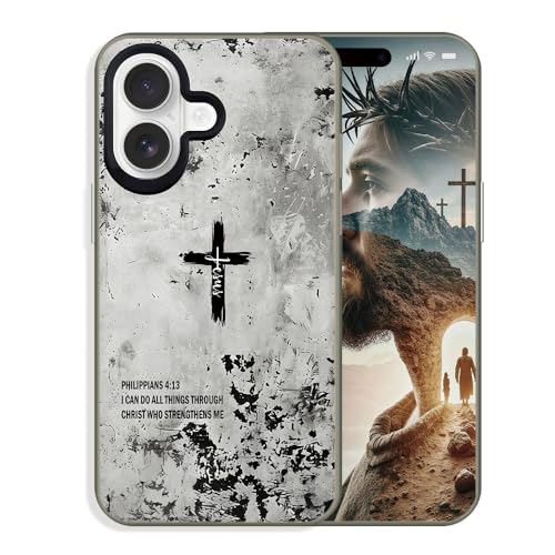 Jesus Cross Christian Phone Case Compatible with iPhone 16 - color: Cross5, size: iPhone 16