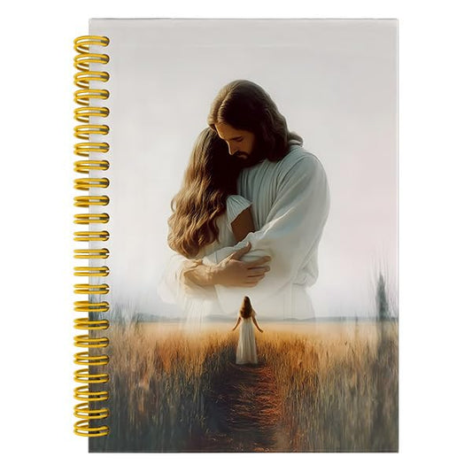 Christian Jesus Notebook Journal, Christian Gifts for Women Faith, Bible Prayer Journal for Women, Religious Spiral Hardcover Notebook for Work Study, 5.5x8.3 Inch - color: Multiple color8