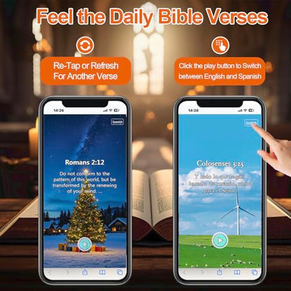 8PCS Daily Bible Verse Bracelets, Bible Verse Cross Bracelet with NFC, Inspirational Religious Christian Bracelet Gifts, Elastic String Faith Friendship Jewelry for Teens Men Women - color: 8PCS-Colorful-2