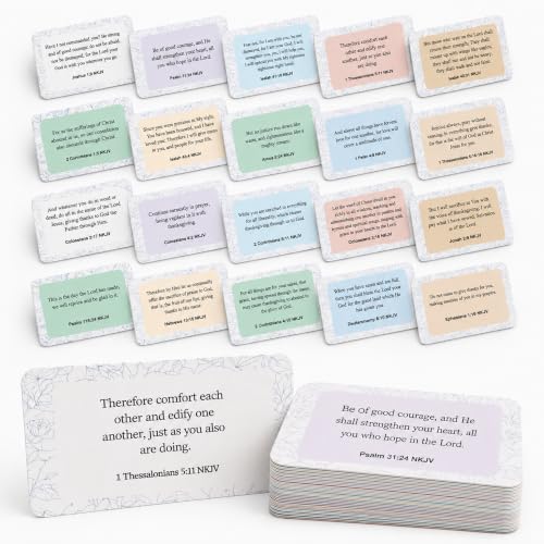 Bible Verse Cards – 80 Mini Assorted Scripture Cards for Women - color: Modern