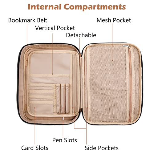 Bible Cover for Women, Large Bible Case with Handles, Bible Bag & Organizer