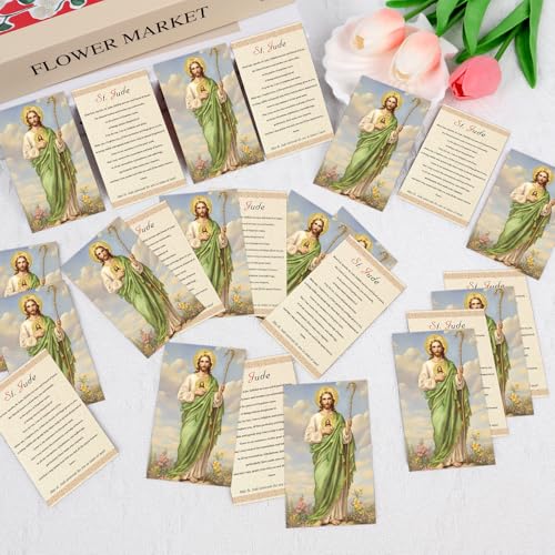 240 Pcs Saint Jude Holy Prayer Cards Gifts Catholic Tracts - style: Saint Jude