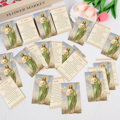 240 Pcs Saint Jude Holy Prayer Cards Gifts Catholic Tracts - style: Saint Jude