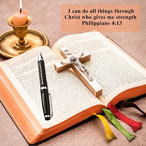 Chinco 2 Pack Engraved Bible Verse Ballpoint Pens, Christian Gifts