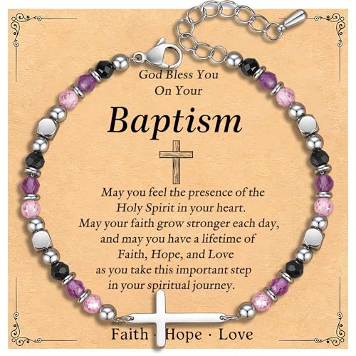 Adjustable Religious Gifts Cross Bracelet for Women Girl - style: Baptism