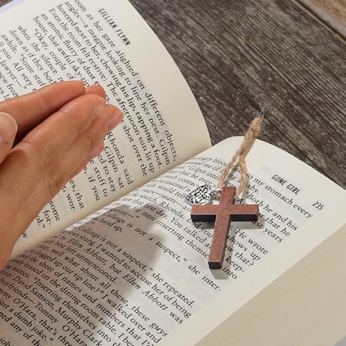 30 Wooden Pocket Crosses with Prayer Cards - Bulk Christian Gifts