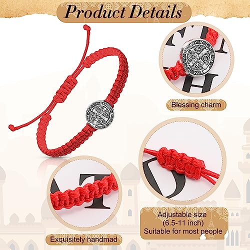 Fumete 2 Pcs Saint Benedict Medal - color: Red