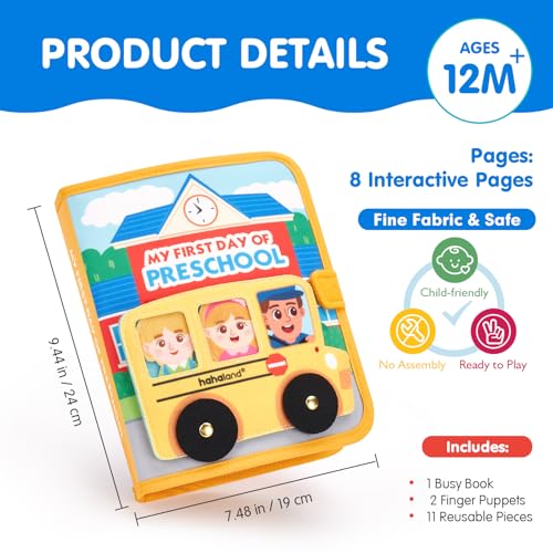 hahaland Busy Book Preschool Learning Activities, First Day of School Gifts - style: First Day of School