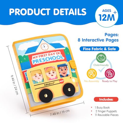 hahaland Busy Book Preschool Learning Activities, First Day of School Gifts - style: First Day of School