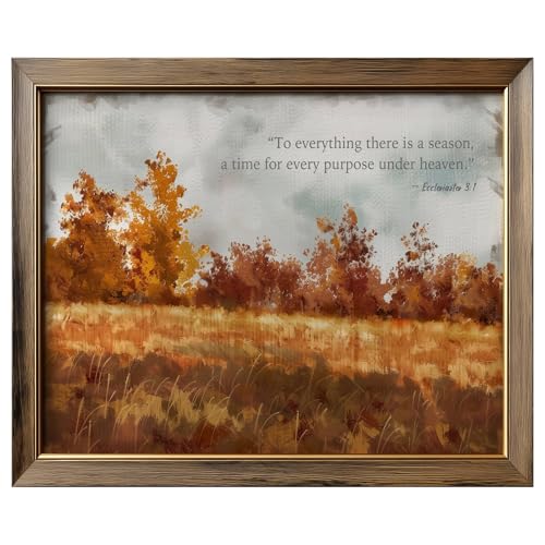 llyinglpdec Bible Verse Wall Art, Christian Fall Landscape Print - size: 10"L x 8"W