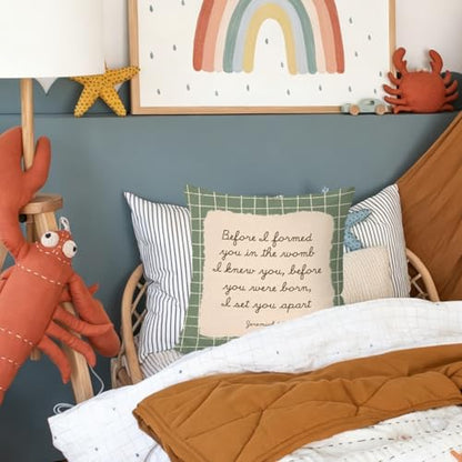 Christian Nursery Decor Pillow Covers 18x18 - color: Bible