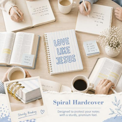 Bible Study Journal Notebook,Christian Prayer Journal for Women Men - color: LOVE LIKE JESUS
