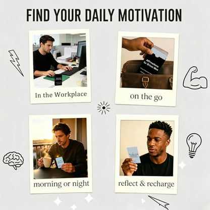 55 Daily Affirmation Cards for Men - Positive Mindset Deck, Gifts for Him - color: Men's Affirmation Cards