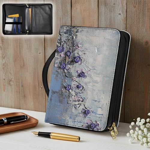 PU Bible Case, Bible Cover for Women,Small Bible Covers with Leather Bookmark (Set of 1), Bible Carrying Case,Art Painting - color: Art Painting, size: Small