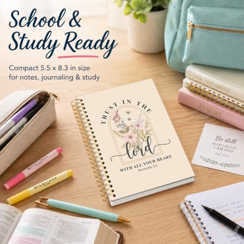 Bible Journal Notebook, Inspirational Christian Gifts for Women - color: The Bible of Flowers