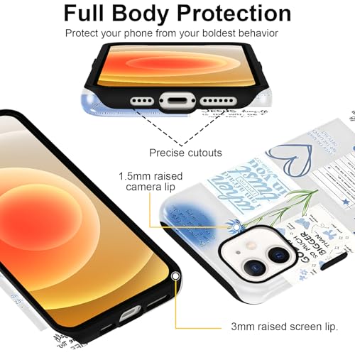 Cute Blue Jesus Christian Phone Case for iPhone 12/12 Pro 6.1'' - color: Blue, size: iPhone 12/iPhone 12 Pro