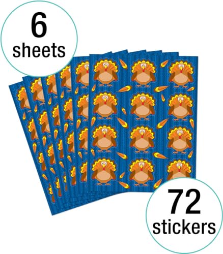 Carson Dellosa Thanksgiving Turkeys Stickers - style: Turkeys