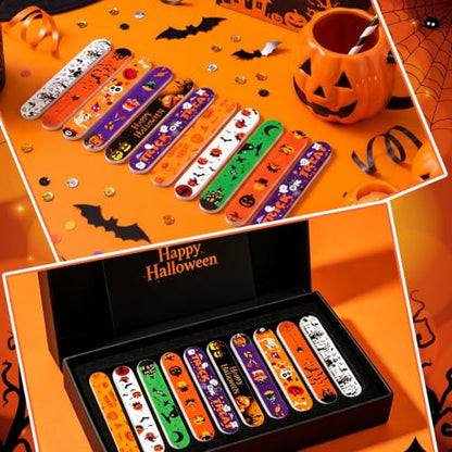 50 Pack Halloween Mini Nail Files Bulk Halloween Gifts for Women - style: Halloween