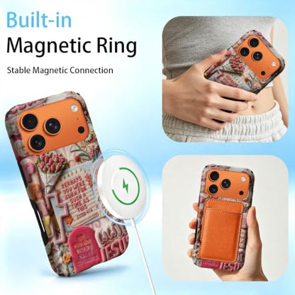 Compatible with iPhone 18 Pro/iPhone 17 Pro Case,Wireless Charging Compatible,Patented 2‑in‑1 Dual‑Layer Protection,Hot Transfer Print Hard Shell Cover - Bible Verse Aesthetics - color: Bible verse aesthetics, size: iPhone 18 Pro/iPhone 17 Pro