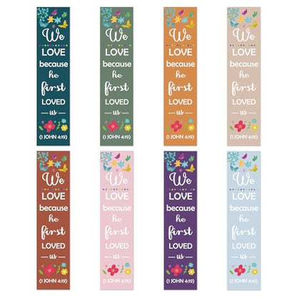 Christian Gifts for Women Men 8 Pieces Christian Scripture Bookmarks Encouragement Inspirational Gift Catholic Spiritual Bible Verses Gift for Mom Dad Daughter Son Sister Friends Paper Bookmarks - color: Inspirational Bookmark