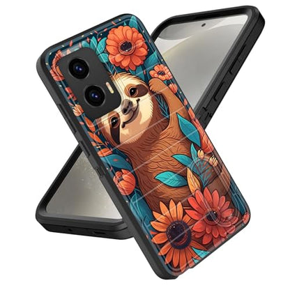 for Moto G Stylus 5G 2024 Case Built in Kickstand,Heavy Duty Protective Shockproof 3-Layer Full Body Rugged Phone Cover for Motorola Moto G Stylus 5G 2024,Cute Sloth - color: Cute Sloth