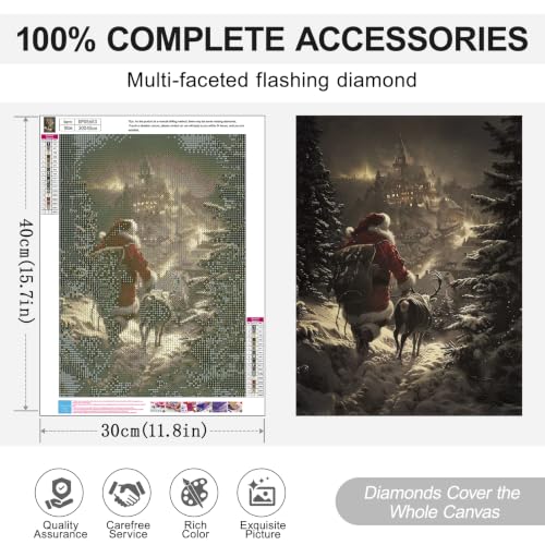 Christmas Diamond Art Kits for Adults, Diamond Painting Kits for Beginner - color: DP05653