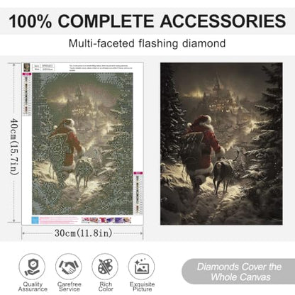 Christmas Diamond Art Kits for Adults, Diamond Painting Kits for Beginner - color: DP05653