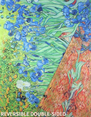 Umjetnost Soft Cashmere Feel Scarf For Women Winter Warm Scarves Large Shawl Wrap Monet Van Gogh Art Print - color: C02 Green&blue