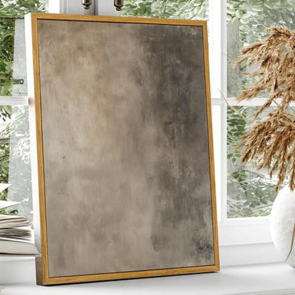 KBKBART Framed Canvas Wall Art, Earthy Abstract Illustrations Paintings - color: Earthy Painting, size: 16"L x 12"W