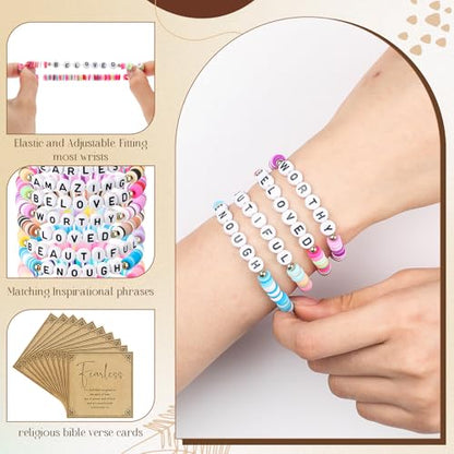 Kenning 24 Set Christian Bracelet for Men Women - color: Mixed Colors