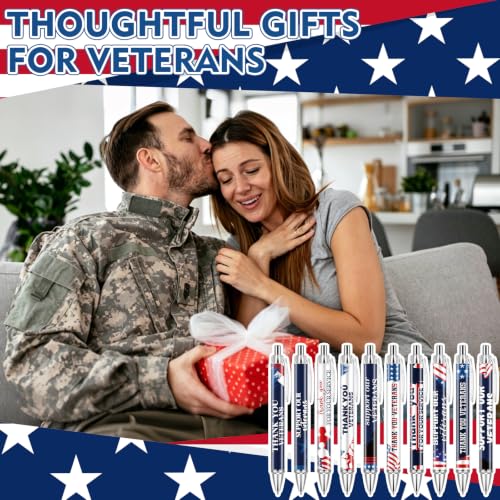 30 Pcs Veteran Day Ballpoint Pens Patriotic Pens Veterans Gifts Bulk - style: Veteran