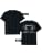 Christian Bible Verse Quote Psalm 91:4 Design on the Back T-Shirt - color: Black, size: Small