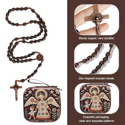 Catholic Rosary Beads, Rosarios Cross Pendant Decorative Prayer Box - color: Style-11