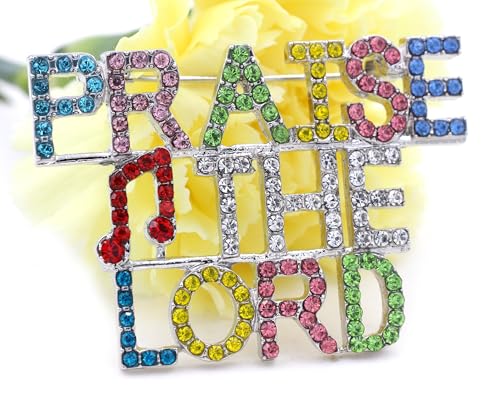 Praise The Lord Word Psalm Bible Verse Christian Brooch Pin