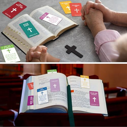 200 Pcs Cross Bible Scripture Cards Bible Verse Prayer Cards - style: Bible
