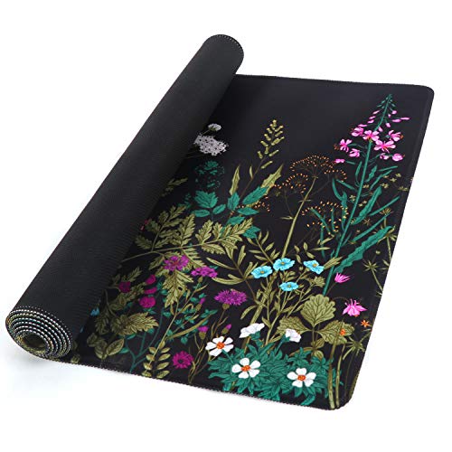 iCasso Desk Mat, Large Desk Mouse Pad for Desk,Home Office - Green Weeds - color: A-weeds