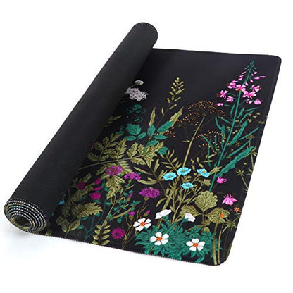 iCasso Desk Mat, Large Desk Mouse Pad for Desk,Home Office - Green Weeds - color: A-weeds