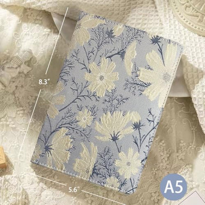 ipoul Beautiful Journal for Women, Daisy Flower, Hardcover, A5, 6x8, Lined Pages, Lay-flat, Personal Notebook, Self Care Journal, 40th Birthday Gifts for Women, Mothers day Gifts for mom - color: Daisy-silver